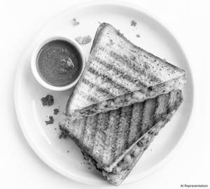 Aloo Matar Toast Sandwich