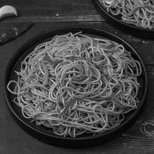 Chicken Burnt Garlic And Mushroom Noodles