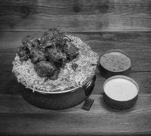 Chicken fry piece biryani