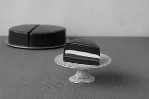 Triple Chocolate Tuxedo Cake Pastry