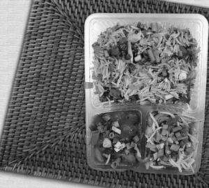 Chinese Thali (Fried Rice + Noodles + Manchurian Gravy)