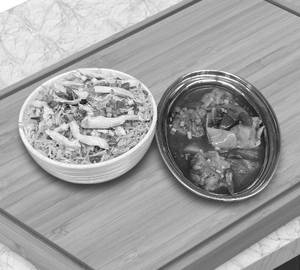 Chicken fried rice with chilli chicken [4 piecse]