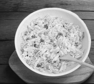 Penne herb crusted alfredo