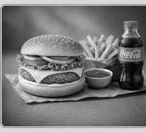 Veg Cheesy Burger Meal