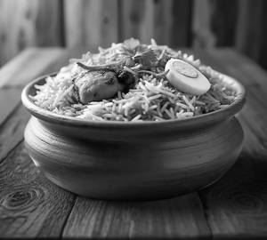 Fry biryani with Egg