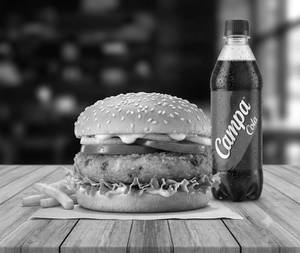 Aloo Tikki Burger + Cold Drink