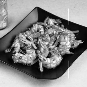 Chilli garlic rice prawns