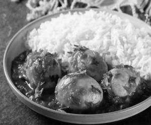 Rice Egg Curry Bowl