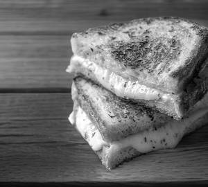 Butter Garlic Cheese Melt Sandwich