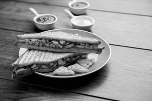 Schezwan Paneer Sandwich