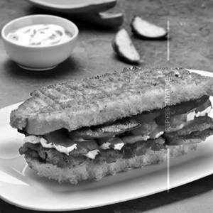 Mexican Chipottle Mayo Fried Potato Grill Sandwich