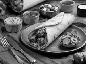 Korean Spicy Paneer Shawarma