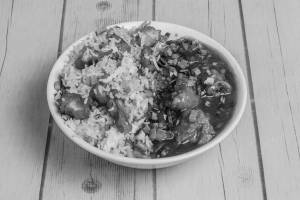 Chicken Fried Rice And Chicken Manchurian Bowl
