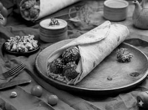 Korean Spicy Falafel Shawarma