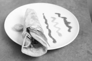 Egg Kathi Cheese Roll