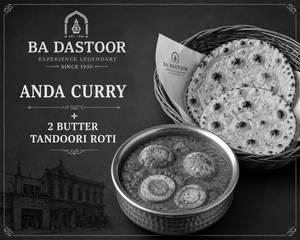 Anda Curry + 2 Butter Tandoori Roti