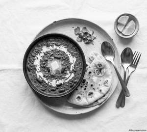 Half Dal Makhni & 2 Butter Roti