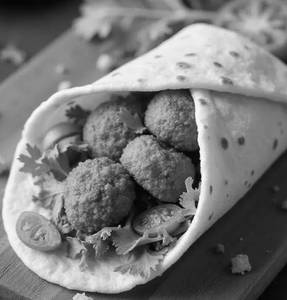 Veg Kabab Tikka Wrap