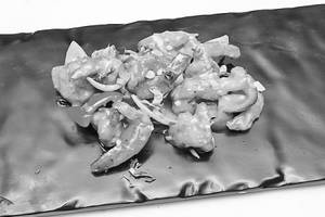 Green Garlic Prawns