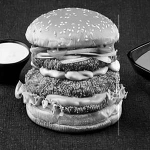 Double Decker Double Chicken Cheese Burger