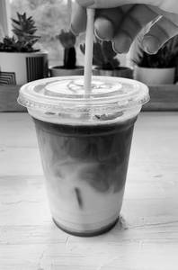 Ice Latte (without Milk Coffee) Cold Coffee