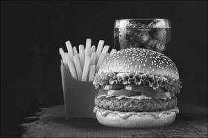 VEG GRILLED BURGER COMBO + Fries + Coke Small