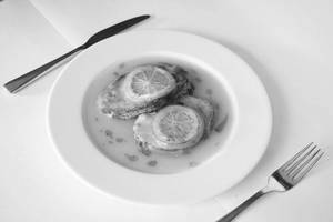 Seer Fish Steak With  Citrus Sauce