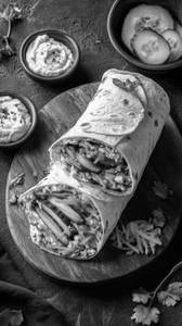 Avocado And Hummus Wrap