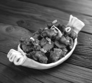 Paneer Fried Rice With Paneer Manchurian