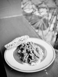 Slice Beef Steak With Cassava