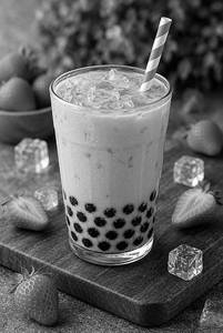 Strawberry Bliss Boba Shake