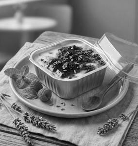 Raspberry Baked Yoghurt
