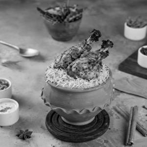 Chicken Shahi Tangri Biryani [Serves 2]