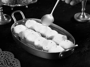 Ghee Sambar Button Idli