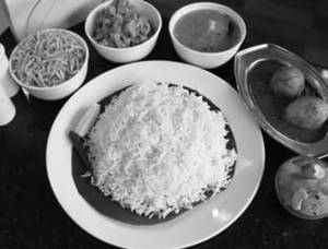 Egg Rice Thali