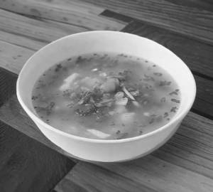 Clear soup [mixed]