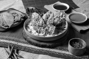 Spinach Fritter Chaat