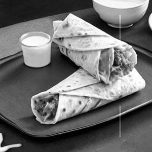 Cheesy saucey wrap