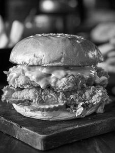 Crispy Paneer Double Trouble Burger