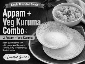Appam + Veg Kuruma Combo