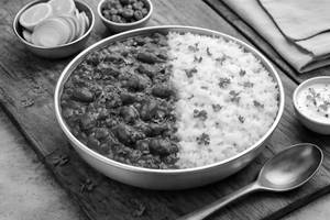 Classic Rajma With Rice & Salad