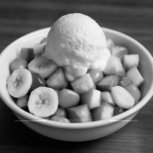 Fruit Salad With Ice Cream