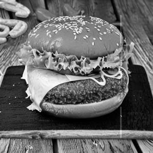 Cheesy spicy burger