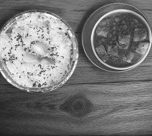 Matar Paneer+ Jeera Rice