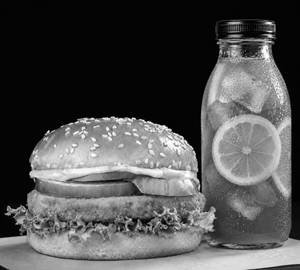 Veg Snacker + L.Lt-Lemon Iced Tea