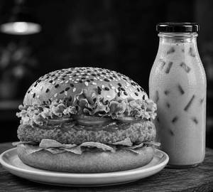 Veg Mexican Marvel Burger Cold Coffee Combo
