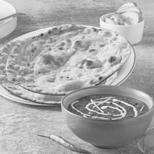 Dal Makhani With Butter Roti