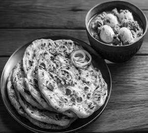 Roti(3 piece) With Egg Curry (1 piece egg)