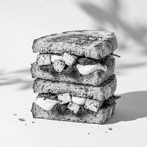 Basil Pesto Paneer Sandwich (High Protein)