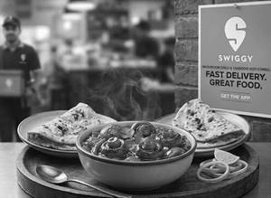 Mushroom Chilli Half + 2 Lachha Paratha